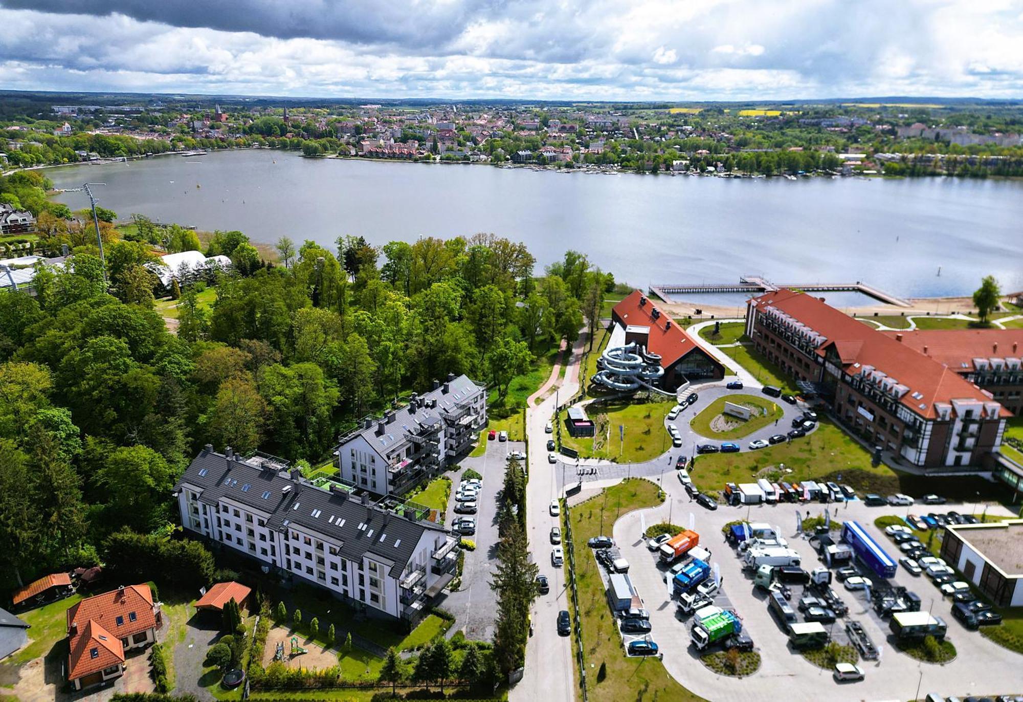 Lake Apart Ostroda - Widok, Przy Plazy, Aquapark, Parking Podziemny, Winda, Netflix Exteriör bild